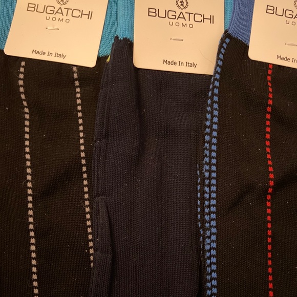 SOLD NWT 3-Pack Bugatchi Socks - striped - Picture 3 of 4
